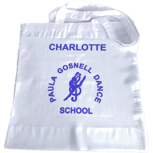 Personalised White Tote Bag